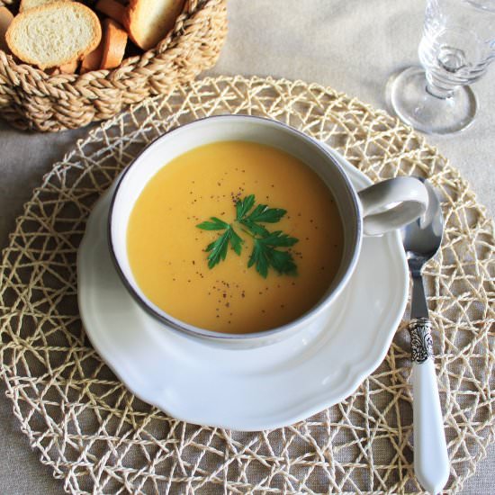 Pumpkin Soup w/ Sherry