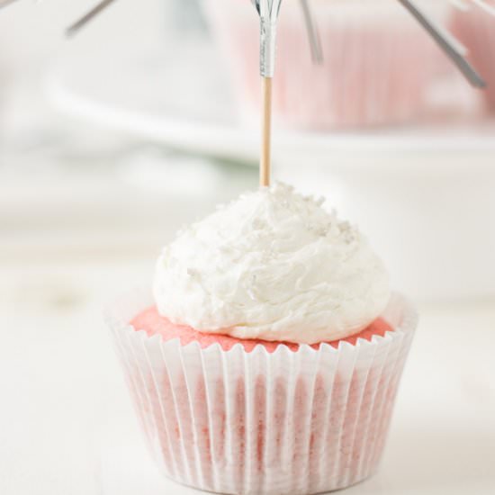 Pink Champagne Cupcakes