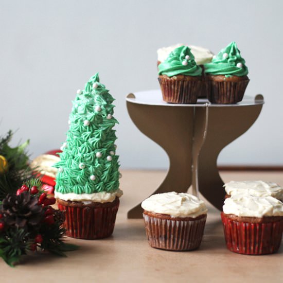 Christmas Tree Cupcakes