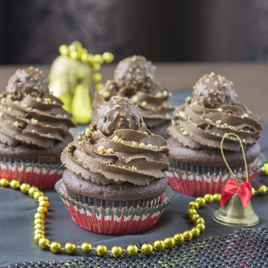 Ferrero Rocher Cupcakes