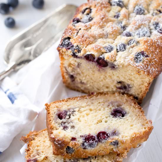 Blueberry Coconut Muffin Cake