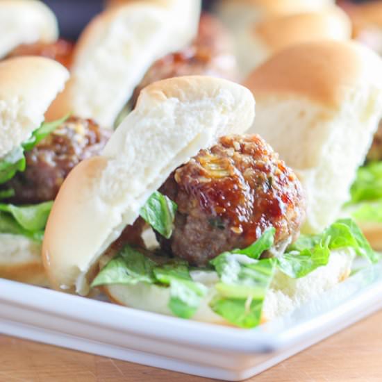 Chinese Meatball Sliders