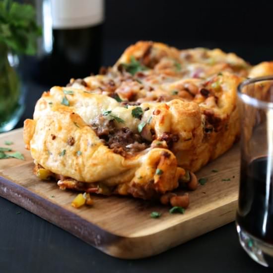 Black-Eyed Pea Pull-Apart Pizza