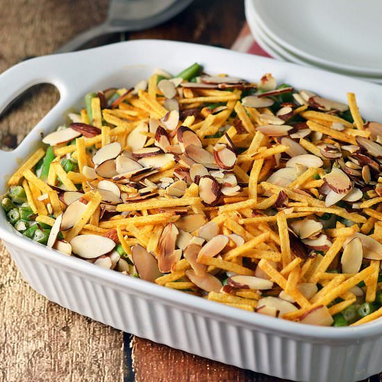 Creamy green bean casserole