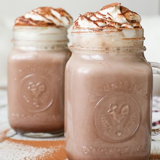 Spiked Cinnamon Hot Chocolate
