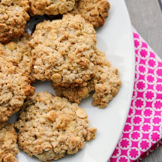 White Chocolate Oatmeal Cookies