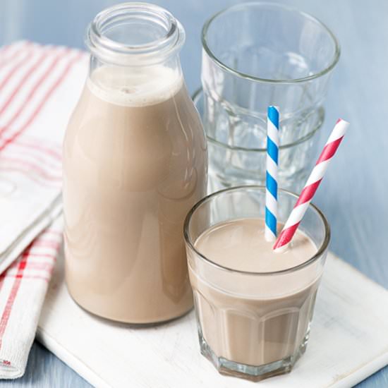 Homemade spiced chocolate mylk