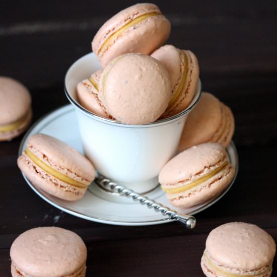 Pumpkin Chai Macarons