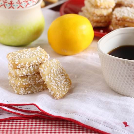 Lemon Shortbread Cookies