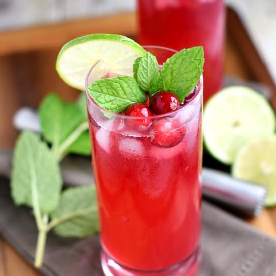 Cranberry Mojitos