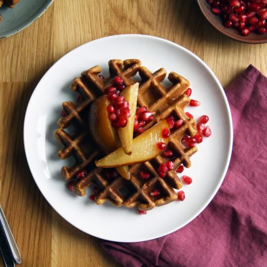 Ginger Molasses Waffles