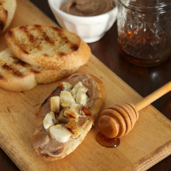 Grilled Banana Crostini
