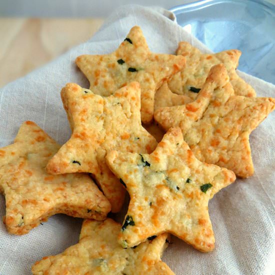 Parmesan Cheddar Basil Bites