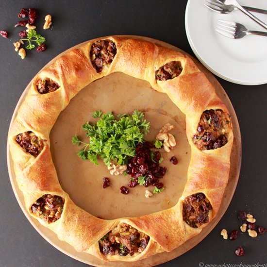 Turkey Cranberry Wreath
