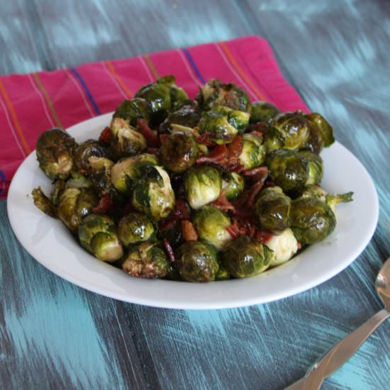 Bacon Balsamic Brussels Sprouts