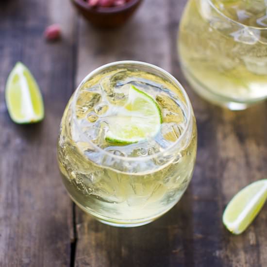Whiskey Sprite Lime Cocktail