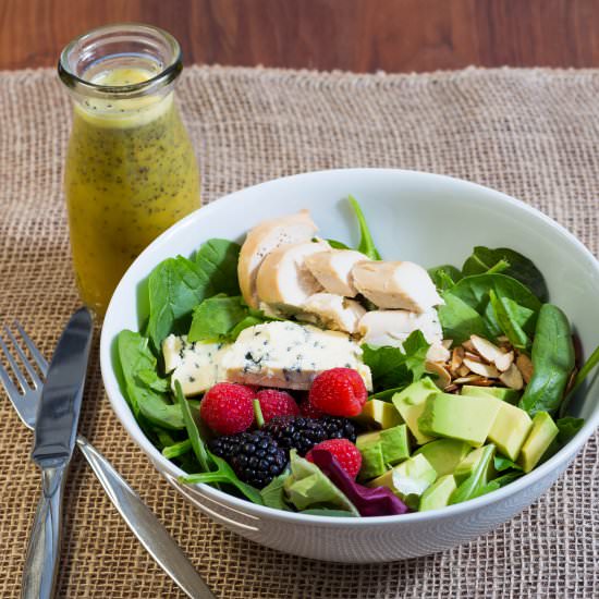 Salad w Orange, Poppyseed Dressing