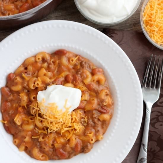 Chili Mac and Cheese