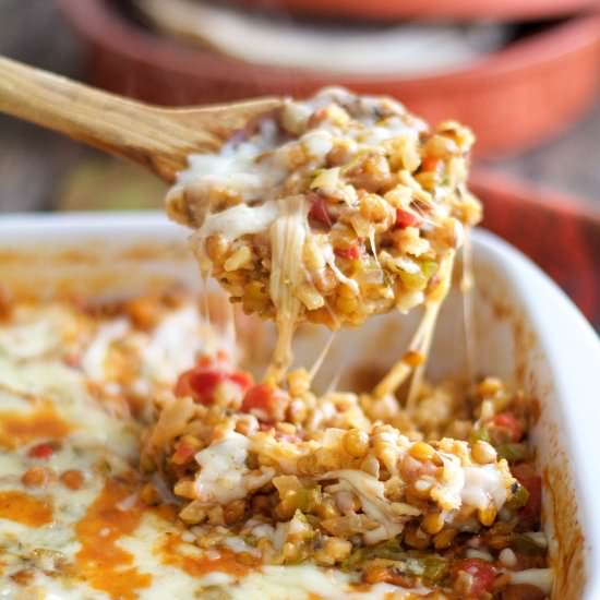 SW Lentil – Brown Rice Bake