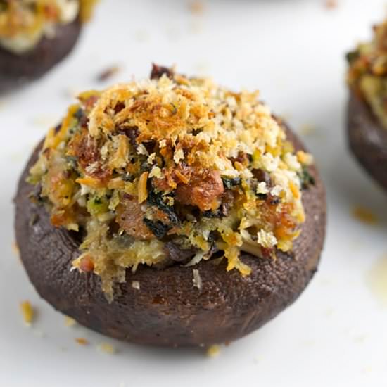 Herb Stuffed Mushrooms with Sausage