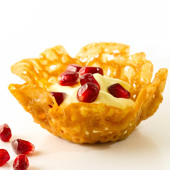 Brandy snap baskets