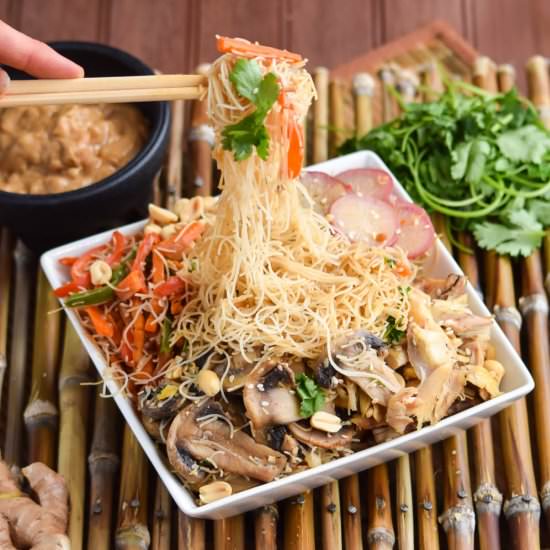 Thai Peanut Sesame Vermicelli Pasta