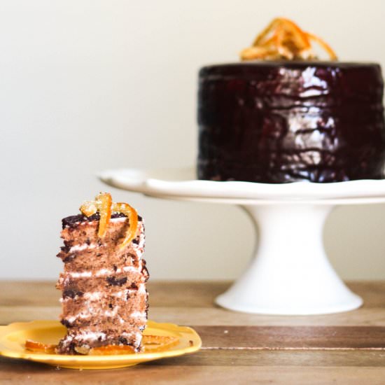 Chocolate Chip Grand Marnier Cake