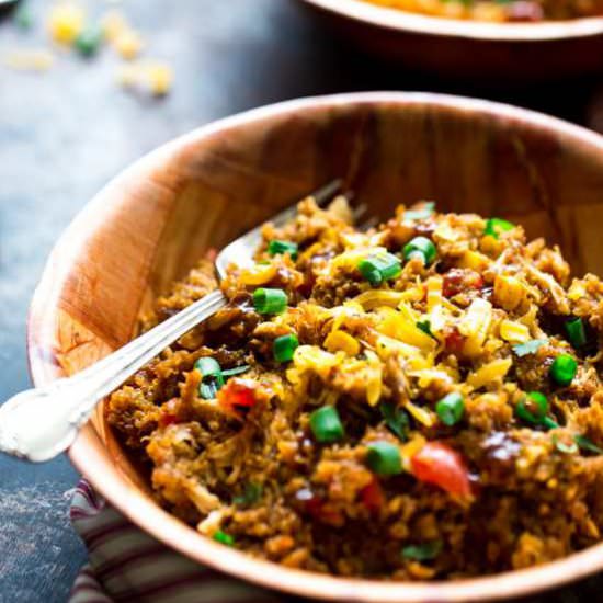 Crockpot BBQ Chicken Quinoa