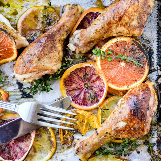 Roasted Chicken with Citrus
