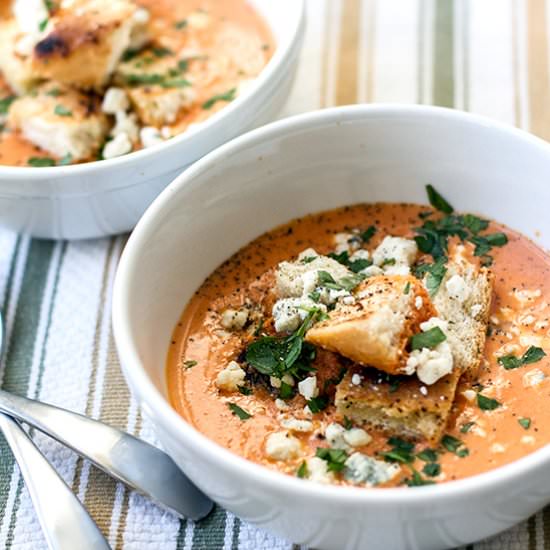 Roasted Red Pepper & Tomato Bisque