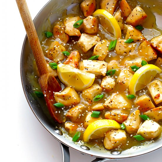 Skinny Honey Lemon Chicken
