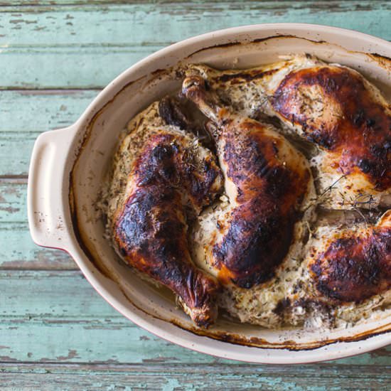 Oven Braised Buttermilk Chicken