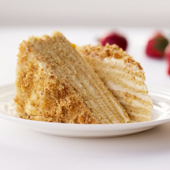 Russian Layered Honey Cake