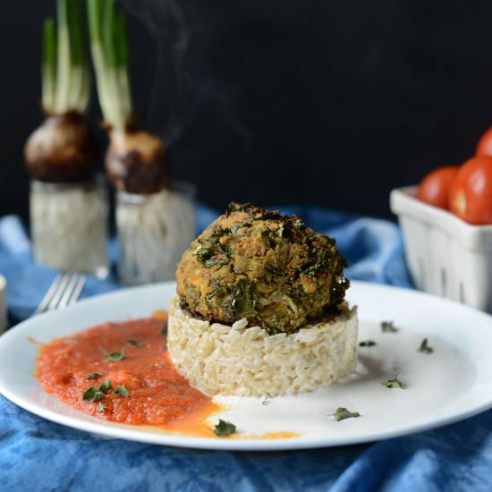 Vegan Kale Un-Meatballs