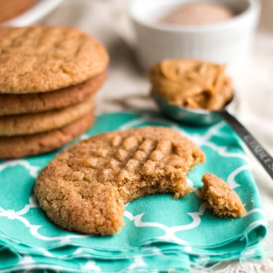 Snickerdoodle Peanut Butter Cookies