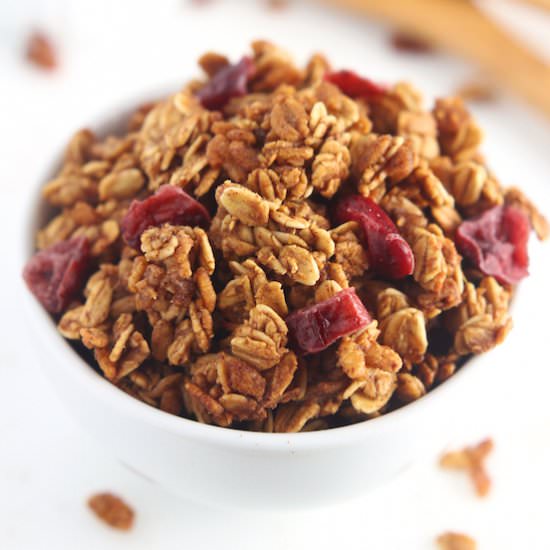 Cranberry Gingerbread Granola