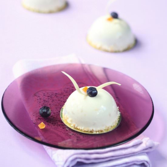 Blueberry Entremet Cakes