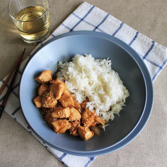 Fast teriyaki chicken