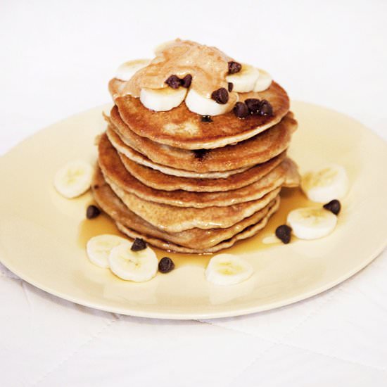 Peanut Butter Banana Pancakes