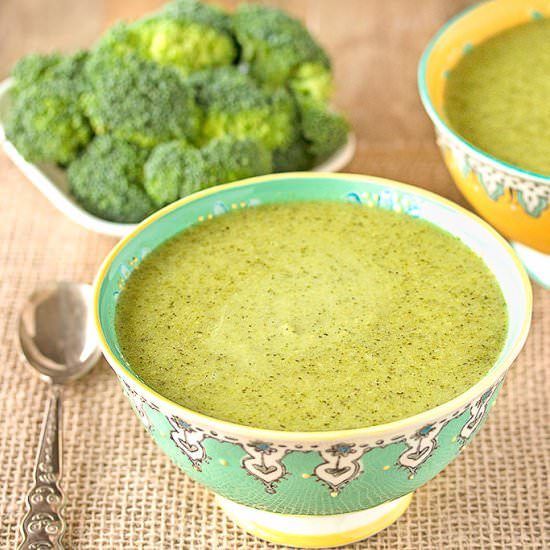 Cream of Broccoli & Avocado Soup