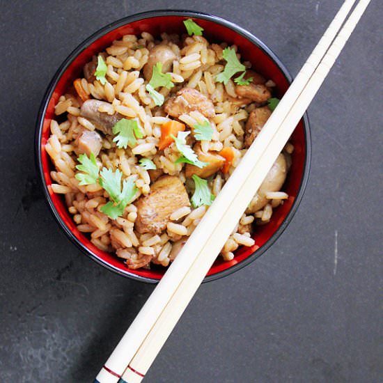 Chicken with Rice (Asian Style)