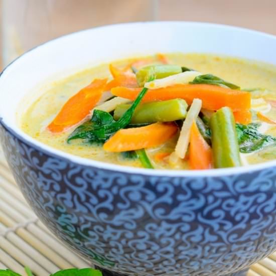 Thai style vegetable soup