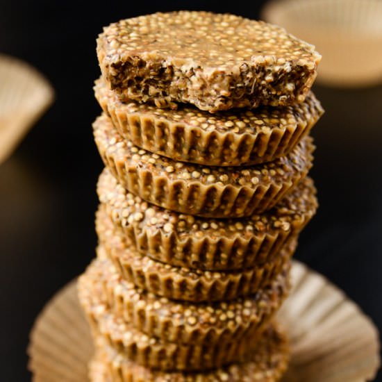 No-Bake PB Quinoa Crunch Cups