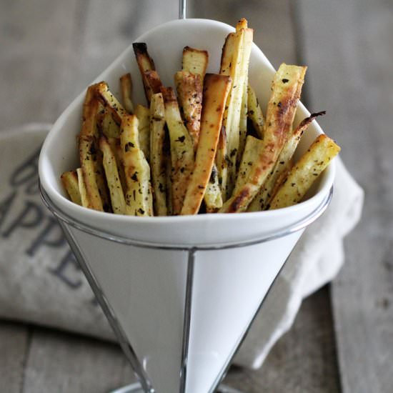 Herb Roasted Parsnip Fries