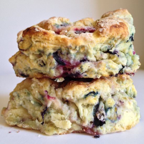 Blueberry Buttermilk Biscuits
