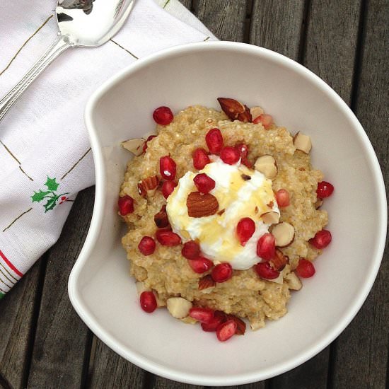 Roasted Almond & Pomegranate Quinoa