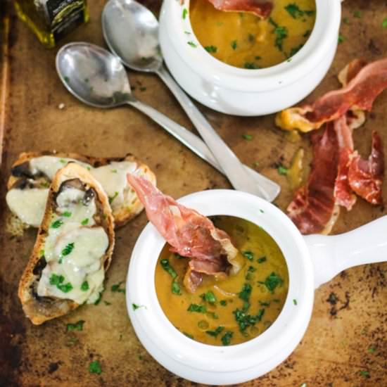 Butternut Squash Mushroom Soup