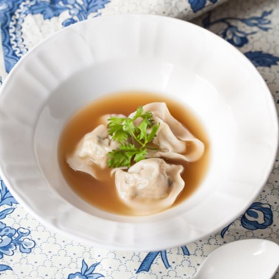 Turkey Broth With Dumplings