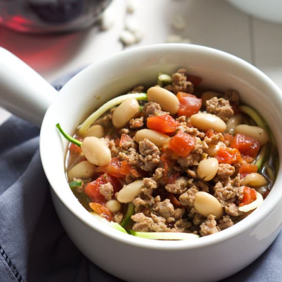 Tuscan Sausage White Bean Soup