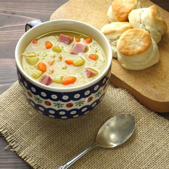 split pea soup with ham